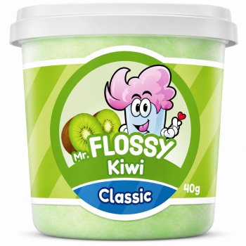 Mr Flossy Barbe &agrave; papa Classic Kiwi 40 Gr