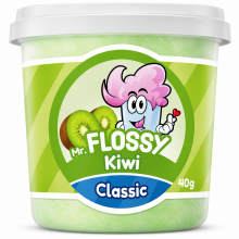 Mr Flossy Barbe &agrave; papa Classic Kiwi 40 Gr