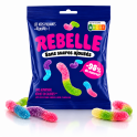 Rebelle Bonbons Worms acidulés 50 Gr