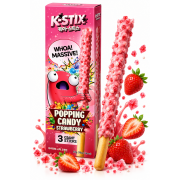 K-Stix Popping Candy Strawberry Stix 57 Gr