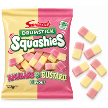 Swizzels Drumstick Squashies Rhubarb & Custard 120 Gr
