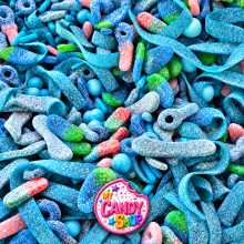 Mix Bonbons Flash Bleus Acidul&eacute;s 300 Gr