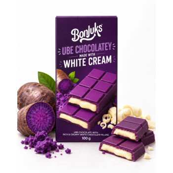 Bonjuks UBE Chocolate bar 100 Gr
