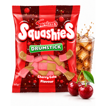 Swizzels Drumstick Squashies Cherry Cola 140 Gr