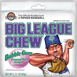 Chewing Gum Big League Chew goût Raisin - 60 Gr Chewing Gum Big League Chew goût Raisin - 60 Gr